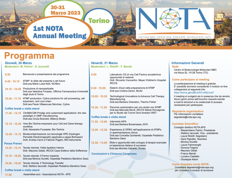 1st NOTA Annual Meeting